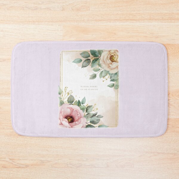 Item preview, Bloom where you are planted floral watercolor botanical print designed and sold by icemanphotos.
