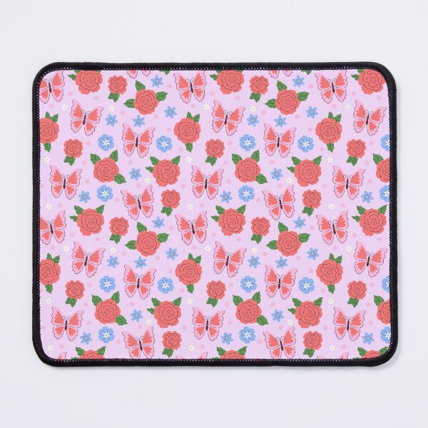 Item preview, pattern with roses and butterflies designed and sold by burbura.