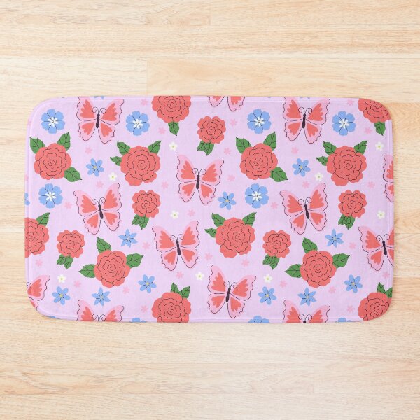 Item preview, pattern with roses and butterflies designed and sold by burbura.