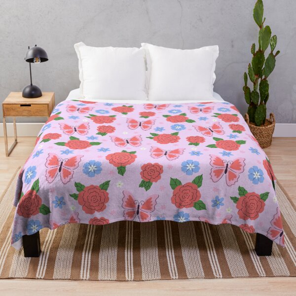 Item preview, pattern with roses and butterflies designed and sold by burbura.