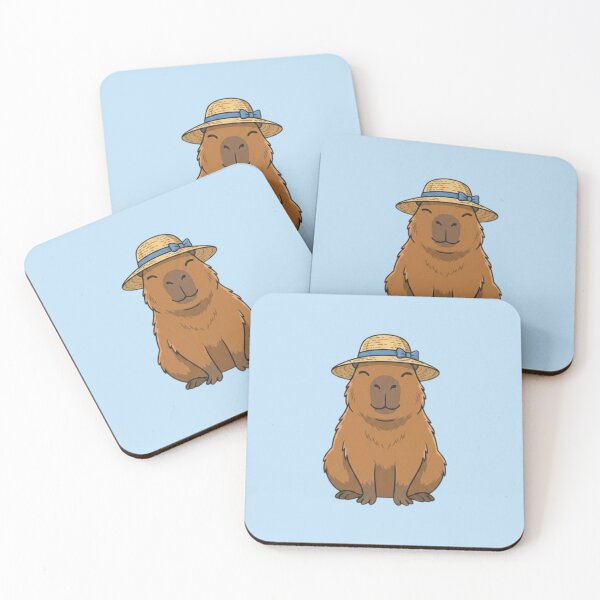 Item preview, Summer Capybara in Straw Hat designed and sold by Ivy-Triggs.