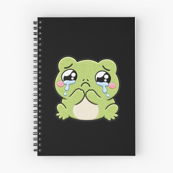 Item preview, Crying Frog Embroidery Patch | Cute Kawaii Frog Design designed and sold by ColorSplash123.