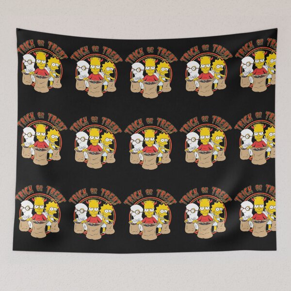 Item preview, Simpsons Halloween Trick or Treat - Bart Lisa Maggie Retro Costume designed and sold by shopmamabite.