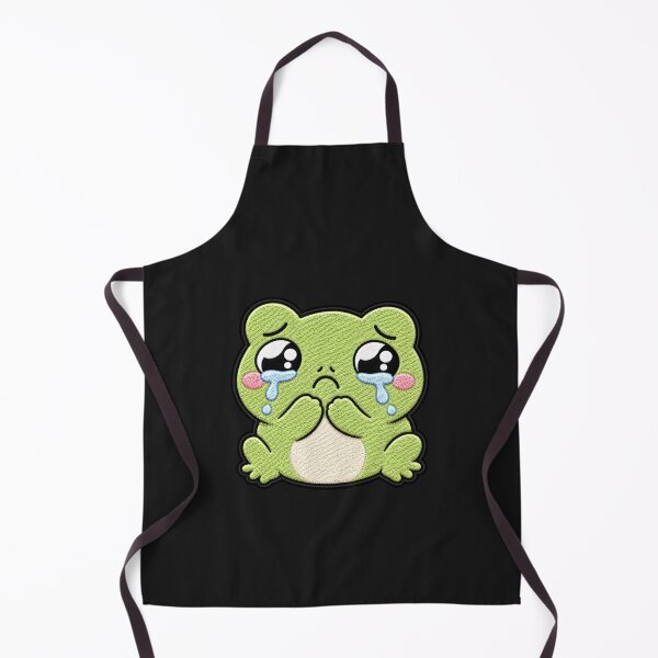 Item preview, Crying Frog Embroidery Patch | Cute Kawaii Frog Design designed and sold by ColorSplash123.