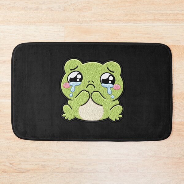 Item preview, Crying Frog Embroidery Patch | Cute Kawaii Frog Design designed and sold by ColorSplash123.