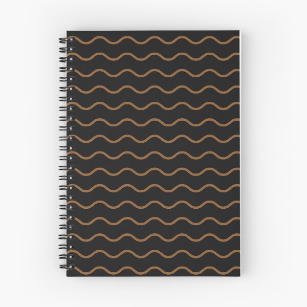 Item preview, Black And Bronze Waves Pattern designed and sold by pattern-archive.