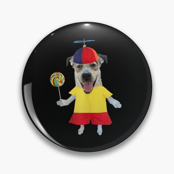 Item preview, Funny Dog In Propeller Hat With Lollipop Cute Silly Puppy Meme designed and sold by GalenoHenley.