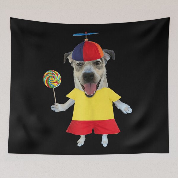 Item preview, Funny Dog In Propeller Hat With Lollipop Cute Silly Puppy Meme designed and sold by GalenoHenley.