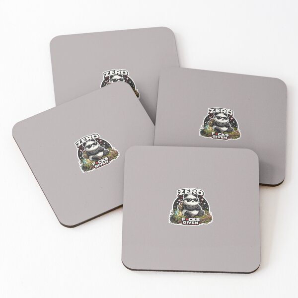 Item preview, Zero F*cks Given Panda | Sarcastic Sticker designed and sold by PawsAndpetalstudio.