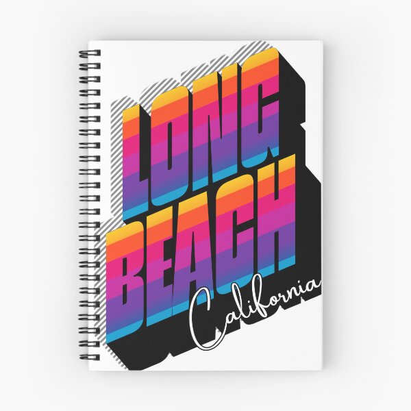 Item preview, Long Beach California Retro 80s Stripe Design designed and sold by DonnaRaine.