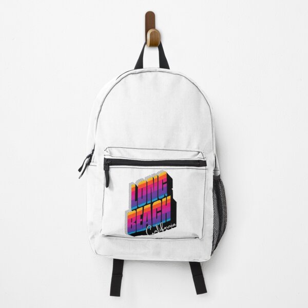 Item preview, Long Beach California Retro 80s Stripe Design designed and sold by DonnaRaine.