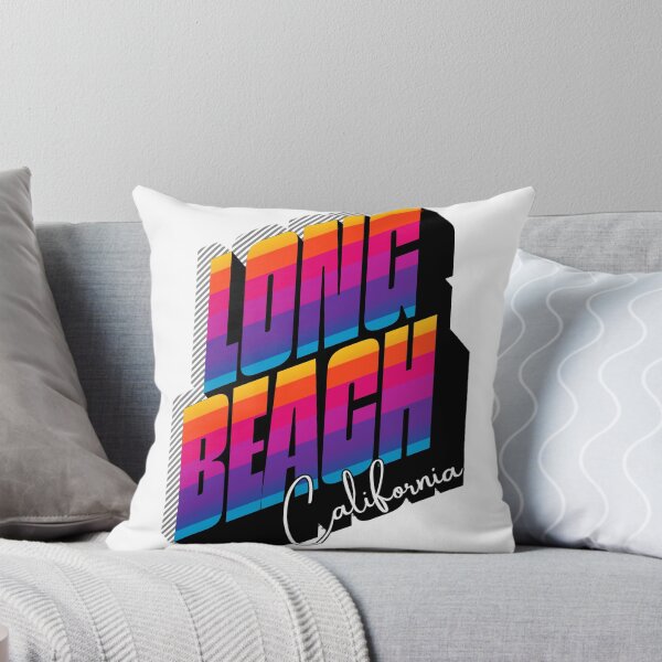 Item preview, Long Beach California Retro 80s Stripe Design designed and sold by DonnaRaine.