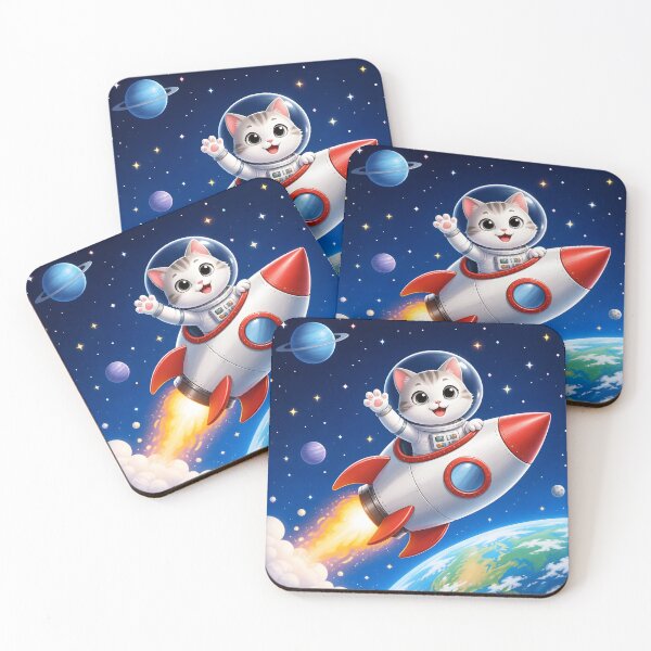 Item preview, a cat in space designed and sold by EdicionesJML.
