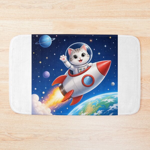 Item preview, a cat in space designed and sold by EdicionesJML.