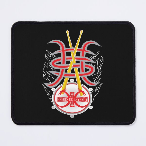 Item preview, Heroes of Legend Rock Drummer - Tribal Metal Logo Art designed and sold by shopmamabite.