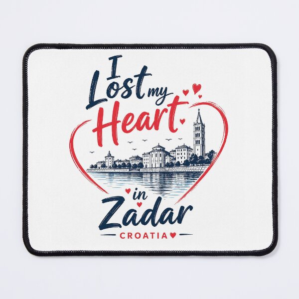 Item preview, I Lost My Heart in Zadar Croatia Romantic Travel Design Funny Gifts designed and sold by BadhbhLoot.