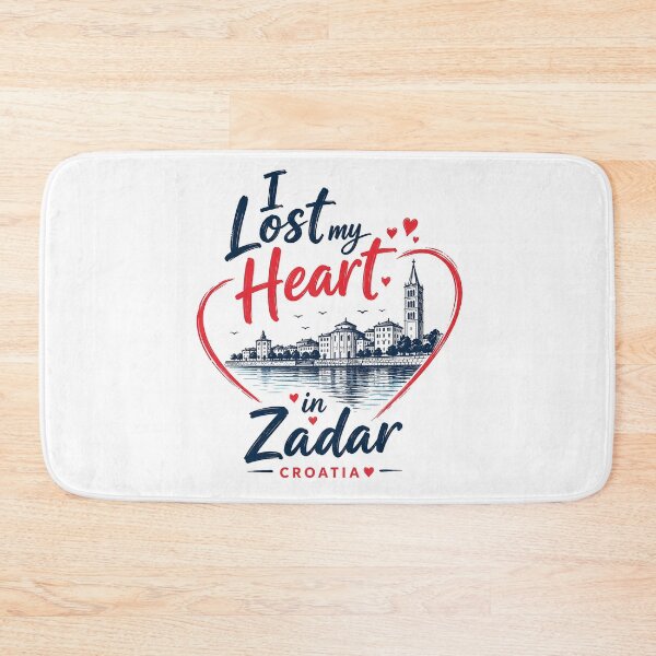 Item preview, I Lost My Heart in Zadar Croatia Romantic Travel Design Funny Gifts designed and sold by BadhbhArt.