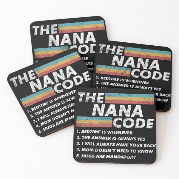 Item preview, The Nana Code Grandmother Rules Vintage Sunset Retro Style Family Quote designed and sold by GalenoHenley.