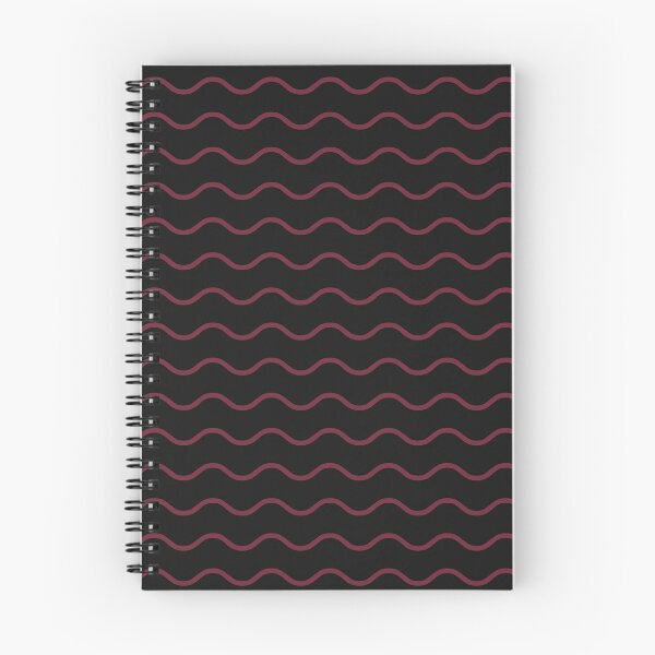 Item preview, Black And Burgundy Waves Pattern designed and sold by pattern-archive.