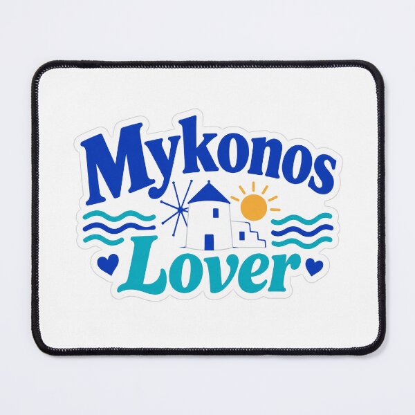 Item preview, Mykonos Lover Greek Island Windmill Sticker designed and sold by Beyond Destinations.