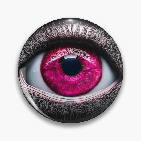 Item preview, Pink neon eye on black background designed and sold by ChernivtsiSkoda.
