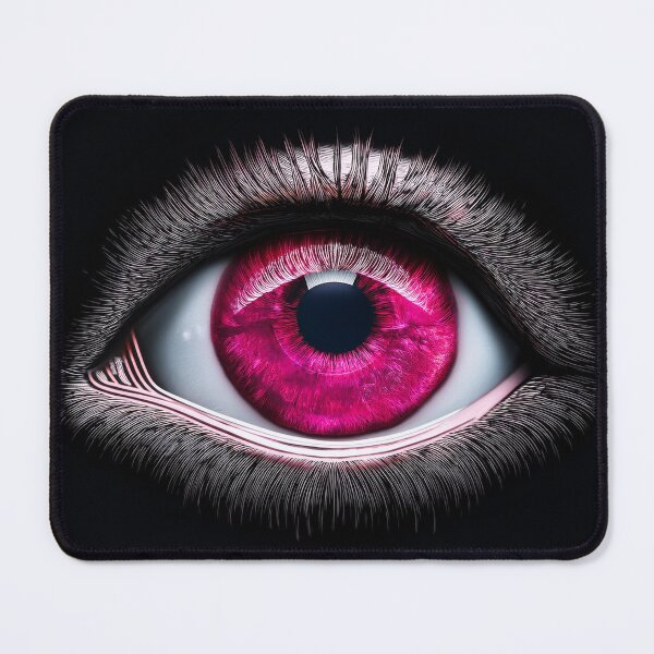 Item preview, Pink neon eye on black background designed and sold by ChernivtsiSkoda.