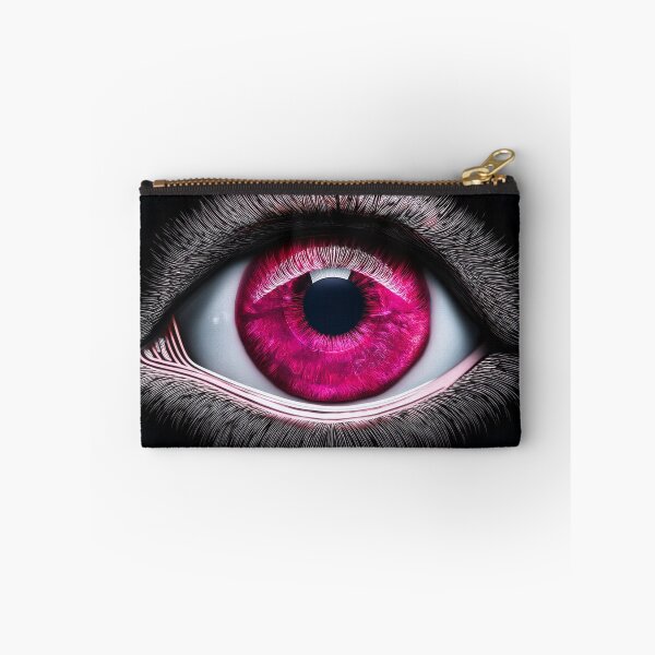 Item preview, Pink neon eye on black background designed and sold by ChernivtsiSkoda.