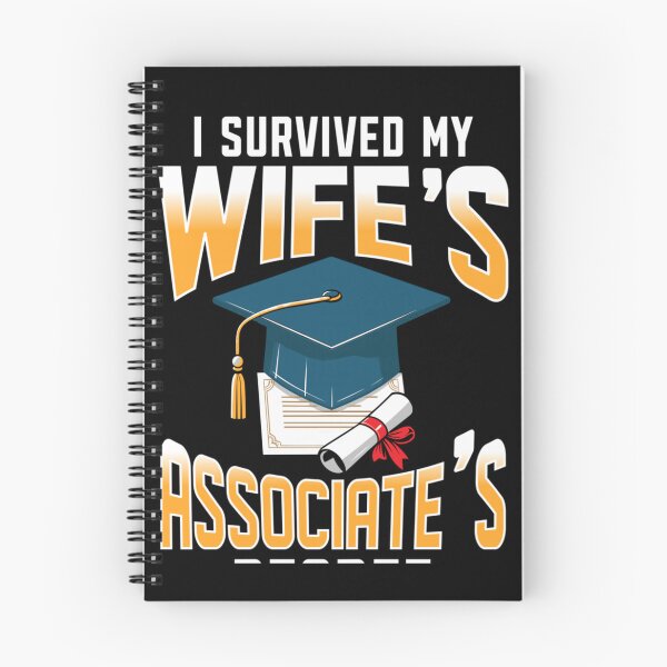 Item preview, I Survived My Wifes Associates Degree Graduation Husband Funny Celebration Art designed and sold by GalenoHenley.