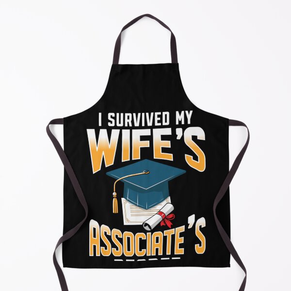 Item preview, I Survived My Wifes Associates Degree Graduation Husband Funny Celebration Art designed and sold by GalenoHenley.
