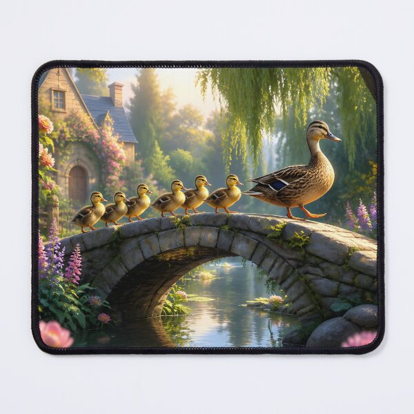 Item preview, the ducklings and mama duck designed and sold by EdicionesJML.