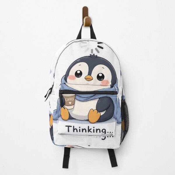 Item preview, Buffering Penguin Thinking Meme Cute Kawaii Sticker designed and sold by Sadia Jannat.