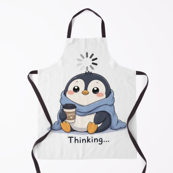 Item preview, Buffering Penguin Thinking Meme Cute Kawaii Sticker designed and sold by Sadia  Jannat.