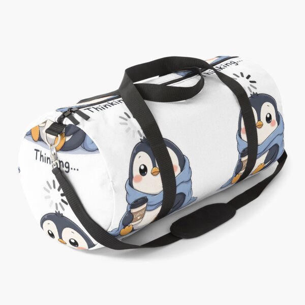 Item preview, Buffering Penguin Thinking Meme Cute Kawaii Sticker designed and sold by Sadia Jannat.