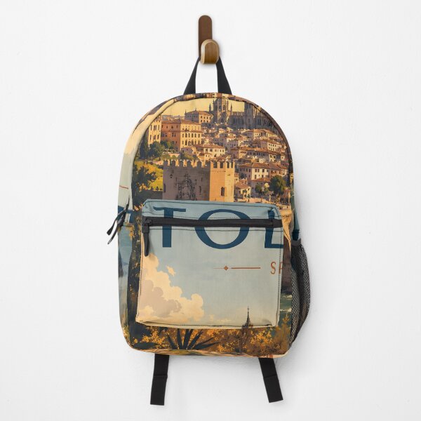 Item preview, Toledo Spain Vintage Travel Poster, Scenic Cityscape Wall Art designed and sold by Ar0undTheW0rld.