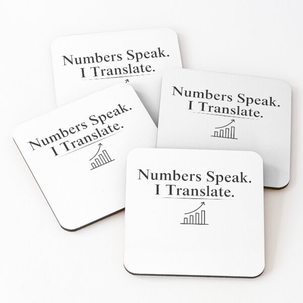 Item preview, Numbers Speak I Translate Accountant Finance Professional Humor Quote designed and sold by FCA SIR MERCH .
