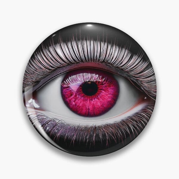 Item preview, Pink neon eye on black background designed and sold by ChernivtsiSkoda.