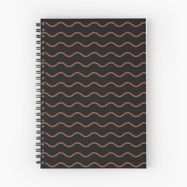Item preview, Black And Copper Waves Pattern designed and sold by pattern-archive.