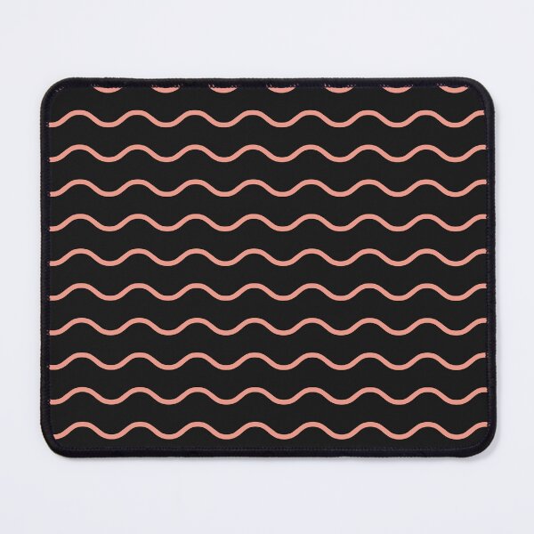 Item preview, Black And Coral Waves Pattern designed and sold by pattern-archive.