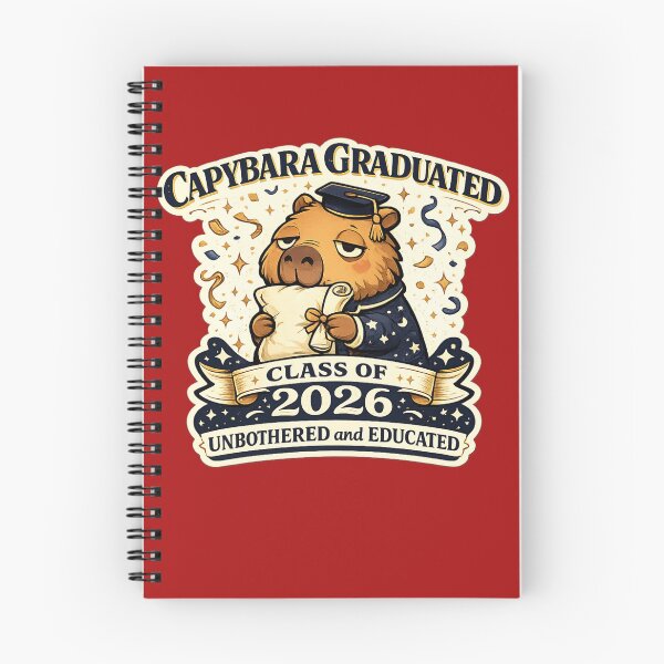 Item preview, Capybara Graduated Class of 2026 Unbothered and Educated – Funny Cute Graduation Art | Grad Gift designed and sold by irfanshikh.