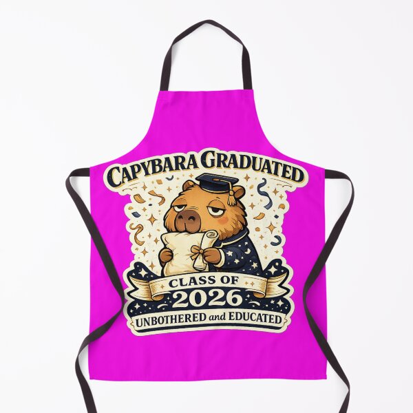Item preview, Capybara Graduated Class of 2026 Unbothered and Educated – Funny Cute Graduation Art | Grad Gift designed and sold by irfanshikh.