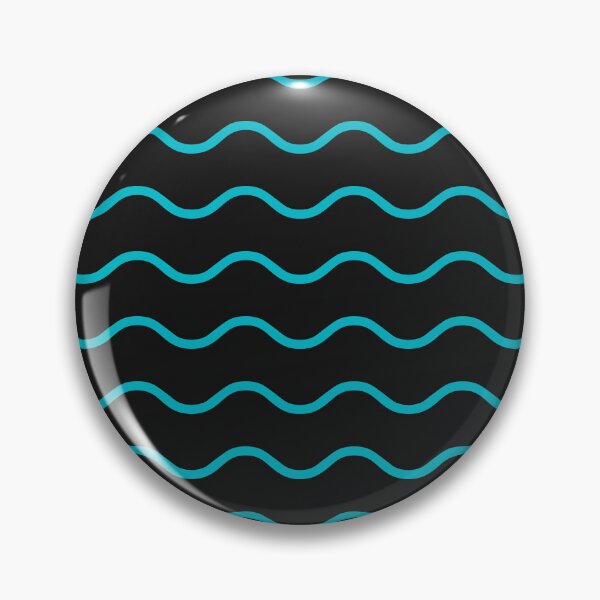 Item preview, Black And Cyan Waves Pattern designed and sold by pattern-archive.