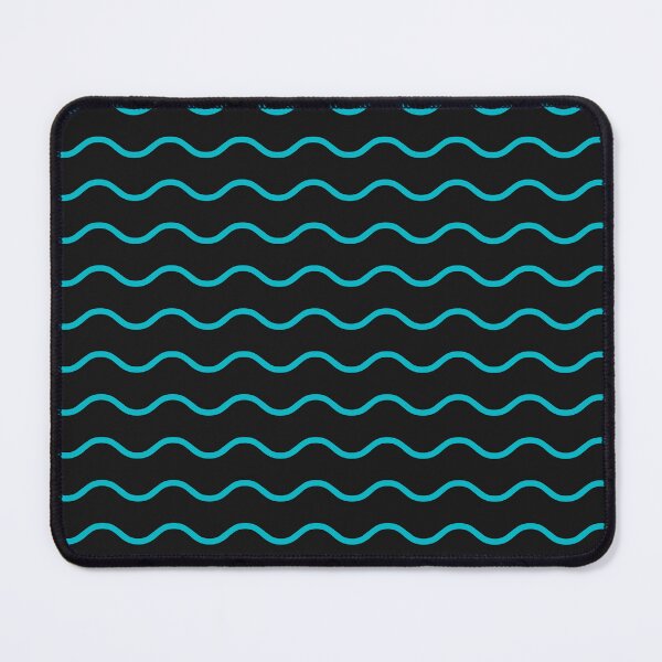 Item preview, Black And Cyan Waves Pattern designed and sold by pattern-archive.