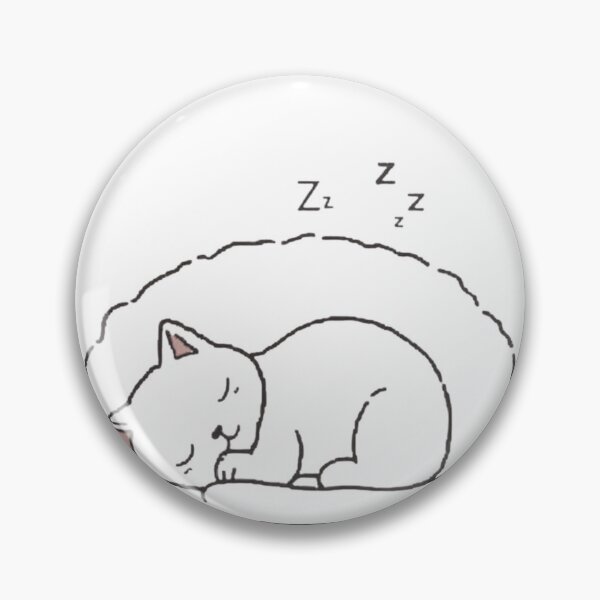Item preview, Cozy Sleeping White Kitten in Bed Minimalist Art designed and sold by M.Store.