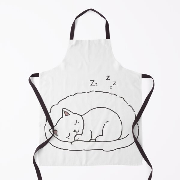 Item preview, Cozy Sleeping White Kitten in Bed Minimalist Art designed and sold by M.Store.