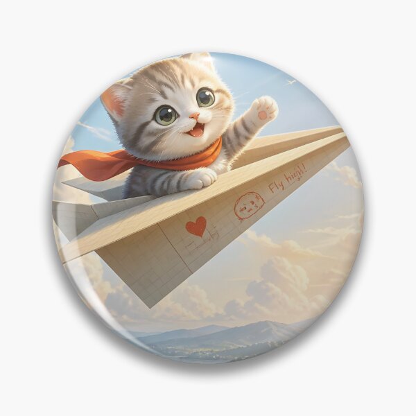 Item preview, cat through the air designed and sold by EdicionesJML.