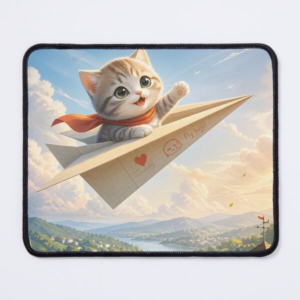 Item preview, cat through the air designed and sold by EdicionesJML.