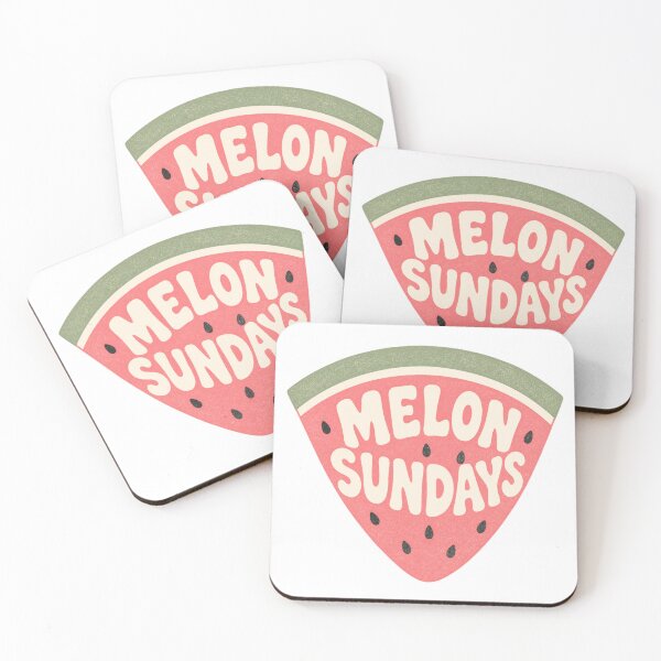 Item preview, Melon Sundays Watermelon Cozy Summer Aesthetic Print designed and sold by Notecrea.