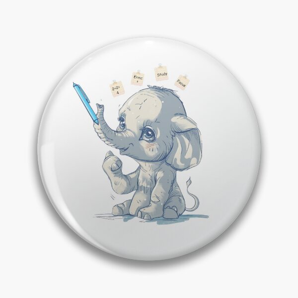 Item preview, Elephant Memory Master  Smart Student Back to School Art designed and sold by BoxofMoments.