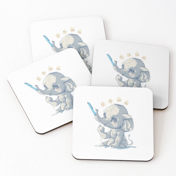 Item preview, Elephant Memory Master  Smart Student Back to School Art designed and sold by BoxofMoments.