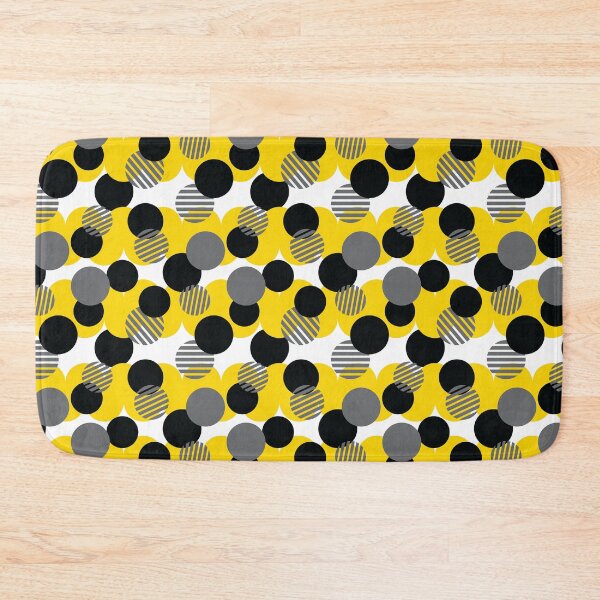 Item preview, Yellow and Black Modern Circles designed and sold by mrhighsky.